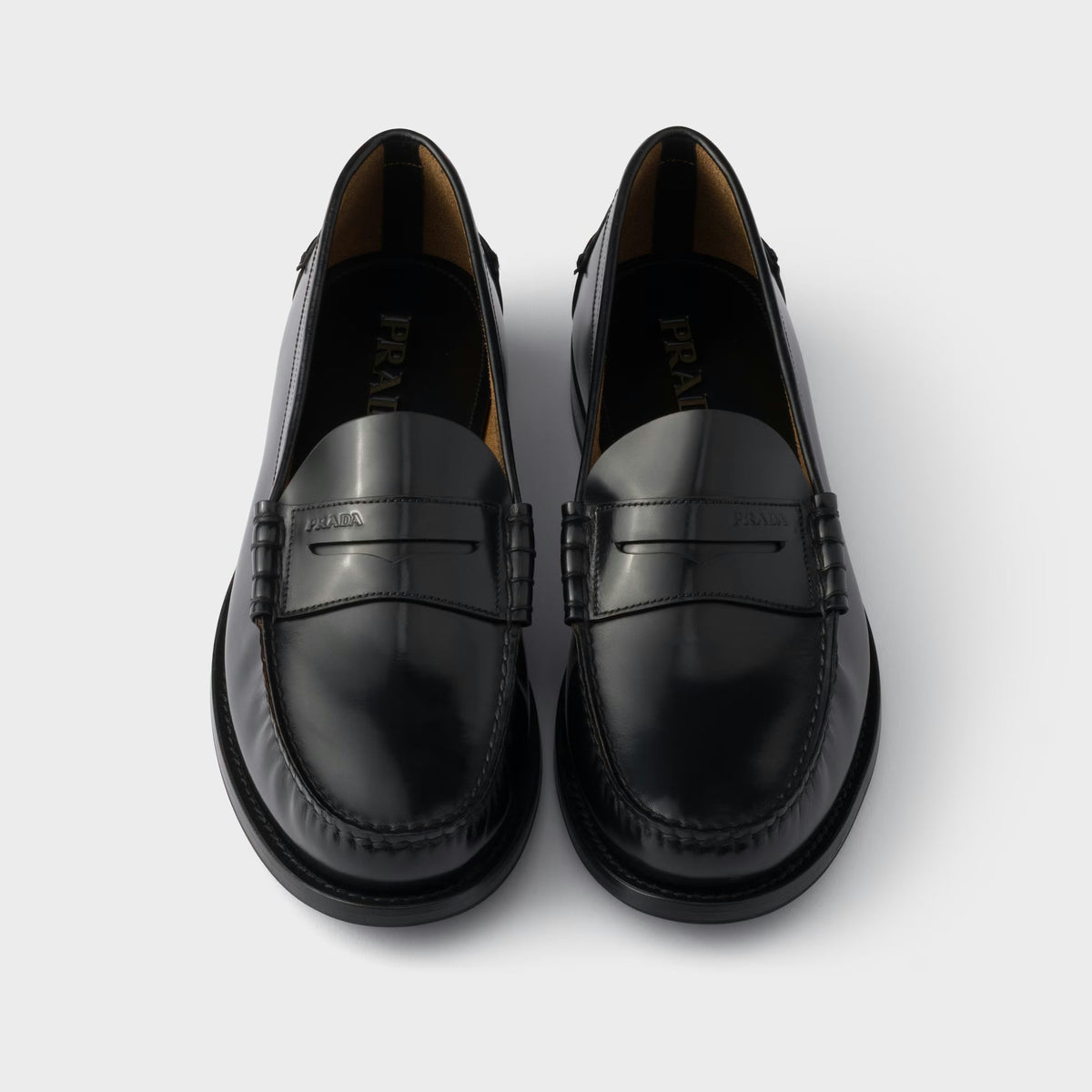 Mocassins Prada - Cuir Brossé