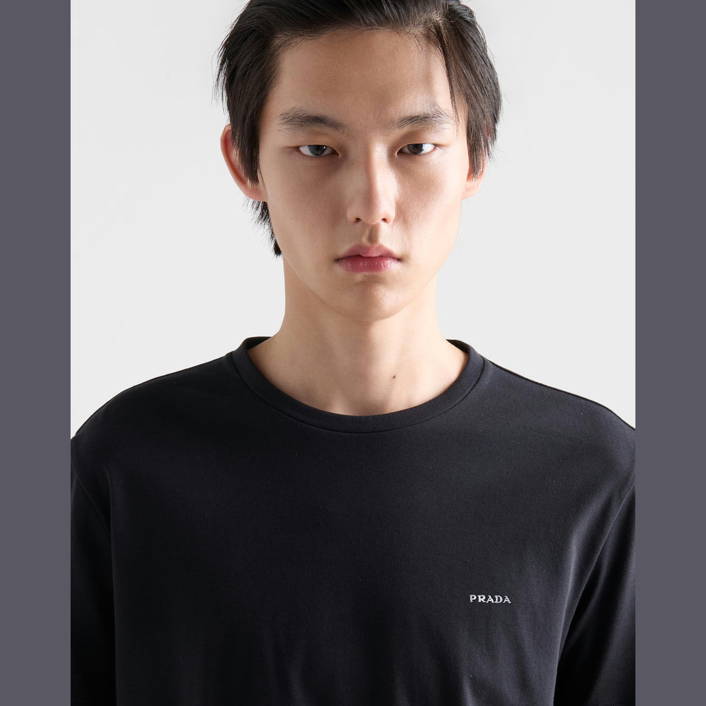 T-Shirt Prada - Coton - Noir