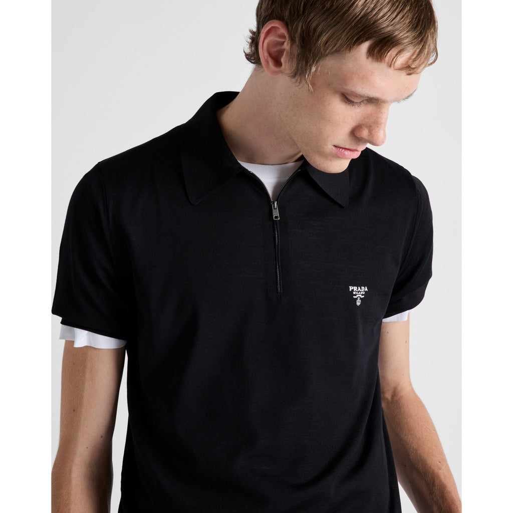 Polo Prada - Laine à col zippé - Noir