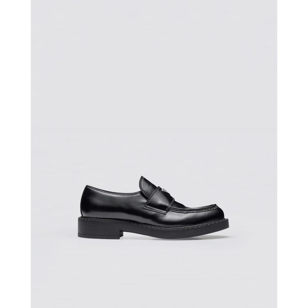 Mocassin Prada - Cuir Brossé - Noir