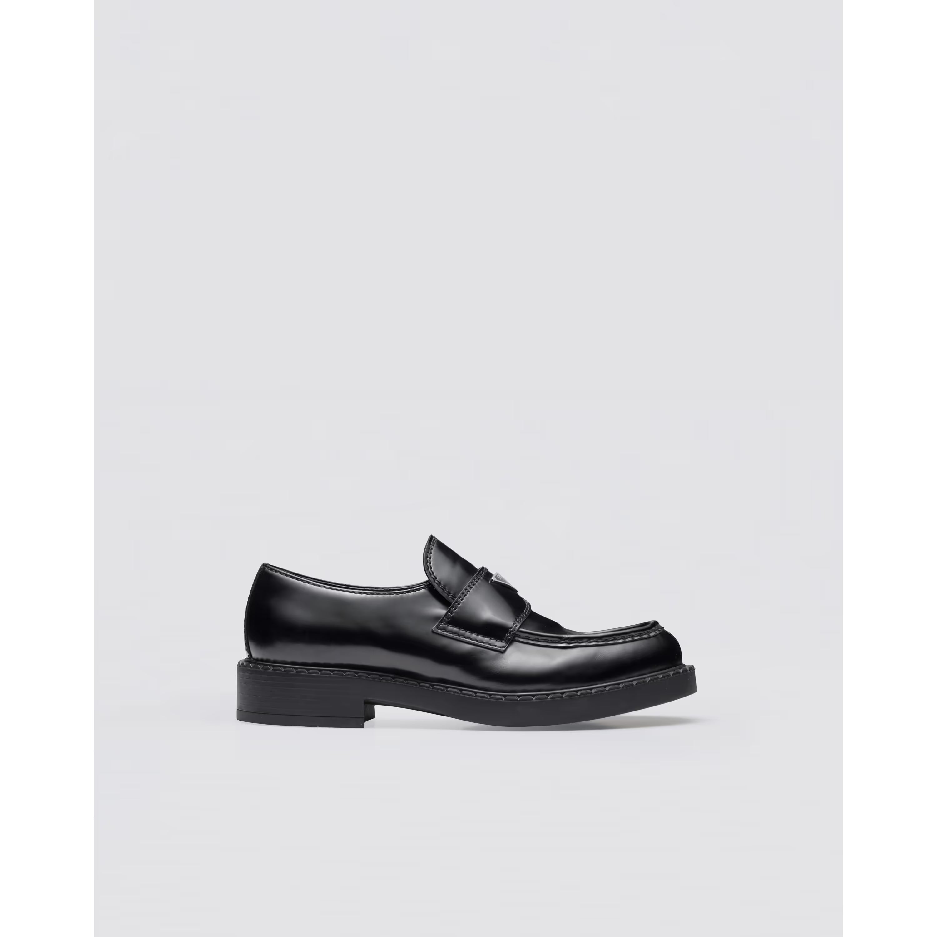 Mocassin Prada - Cuir Brossé - Noir
