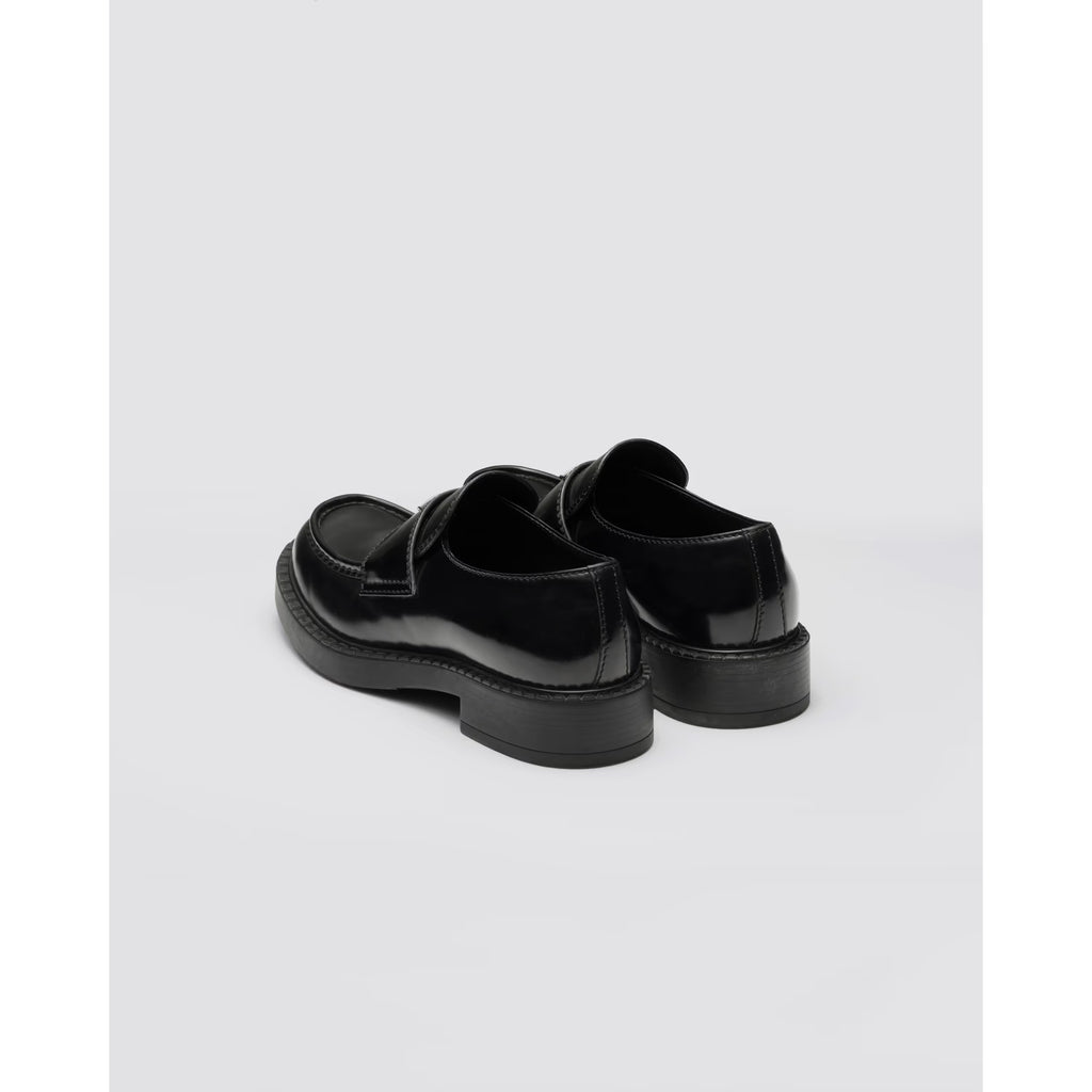 Mocassin Prada - Cuir Brossé - Noir