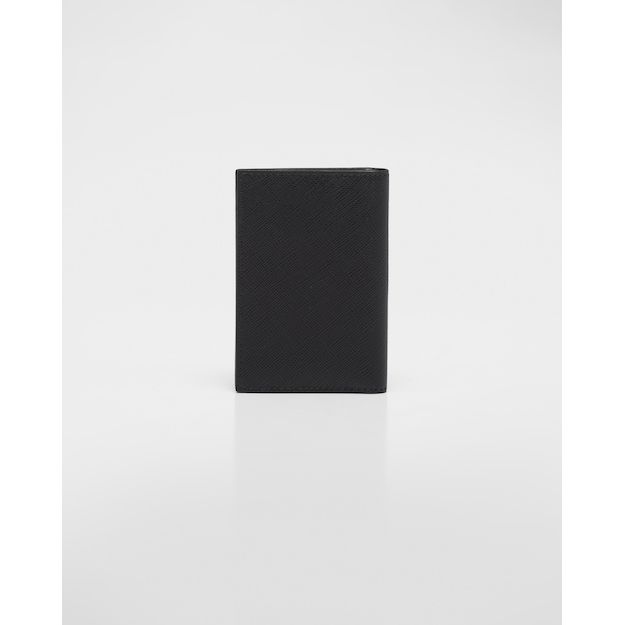 Porte-cartes Prada - Saffiano - Noir