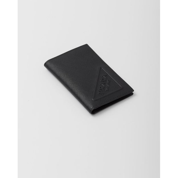 Porte-cartes Prada - Saffiano - Noir