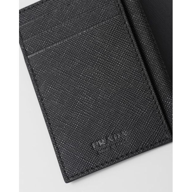 Porte-cartes Prada - Saffiano - Noir