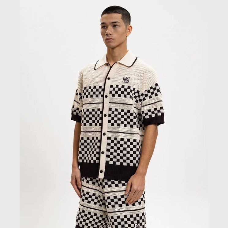 Ensemble Amiri - Laine - Blanc / Brun