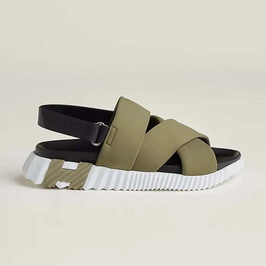 Sandales Hermes - Electric - Vert Militaire