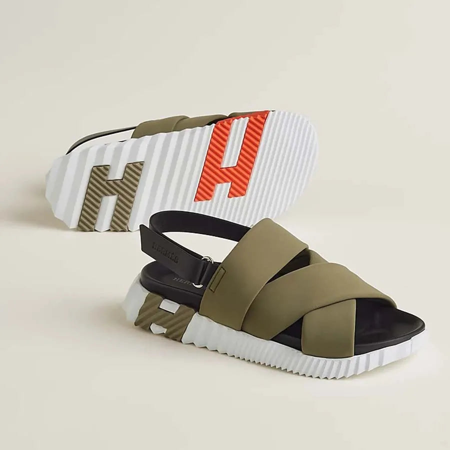 Sandales Hermes - Electric - Vert Militaire