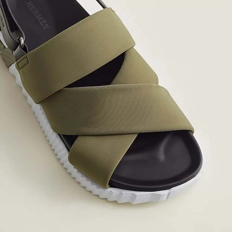 Sandales Hermes - Electric - Vert Militaire
