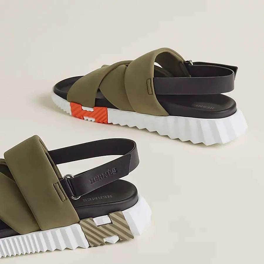 Sandales Hermes - Electric - Vert Militaire