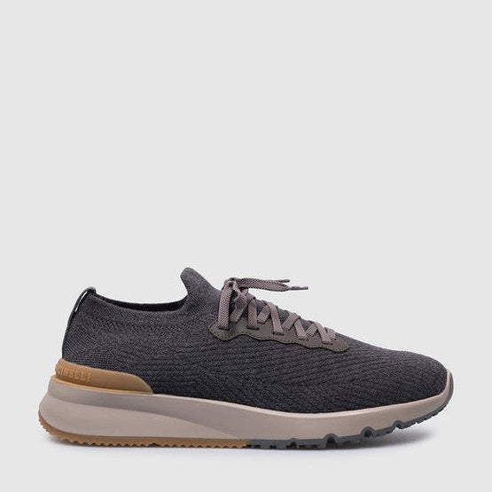 Espadrilles Brunello Cucinelli - En maille de coton technique - Gris