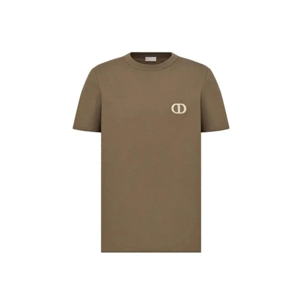 T-Shirt Christian Dior - CD Icon - Coupe Regular - Étoupe