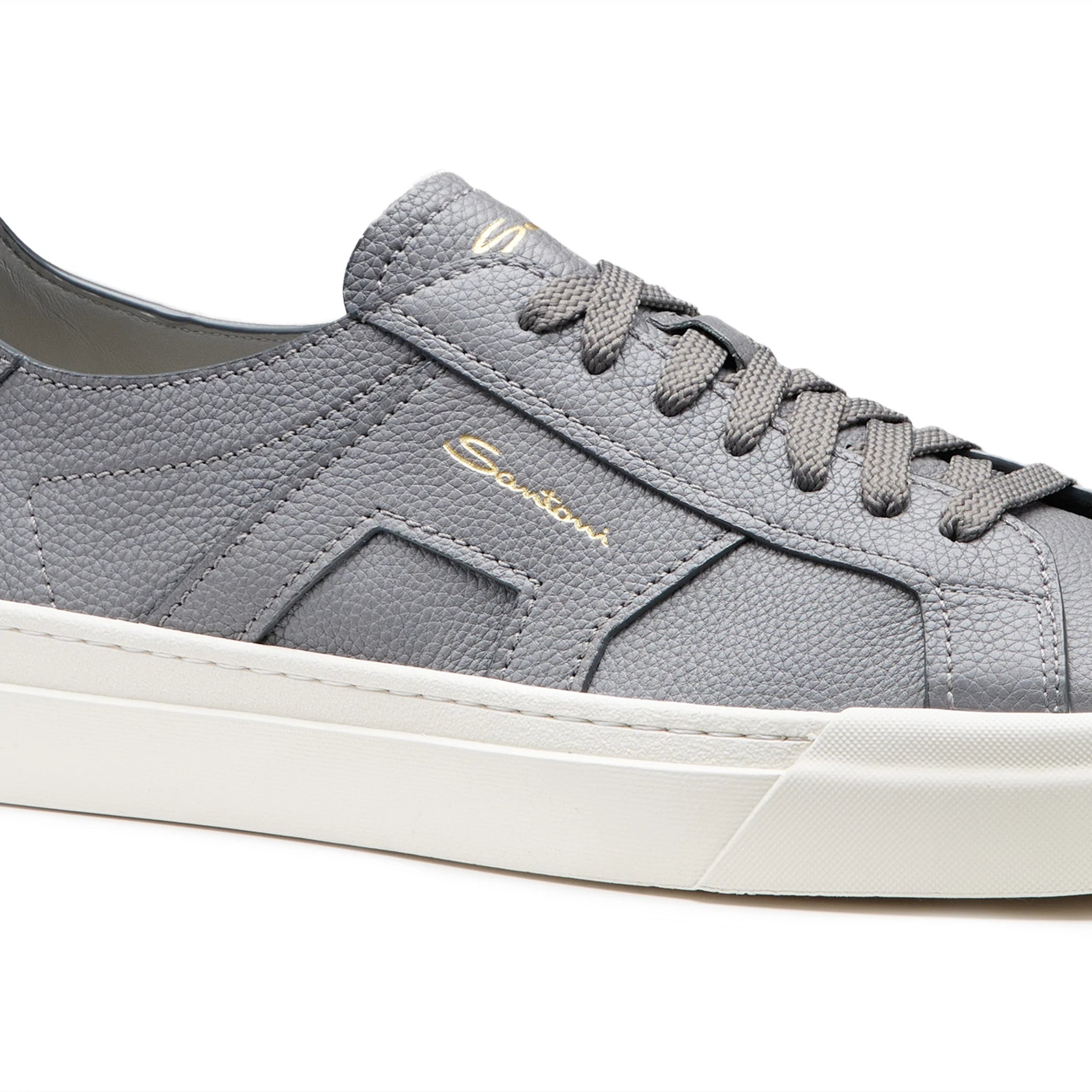 Espadrilles Santoni - Double Buckle - Cuir - Gris