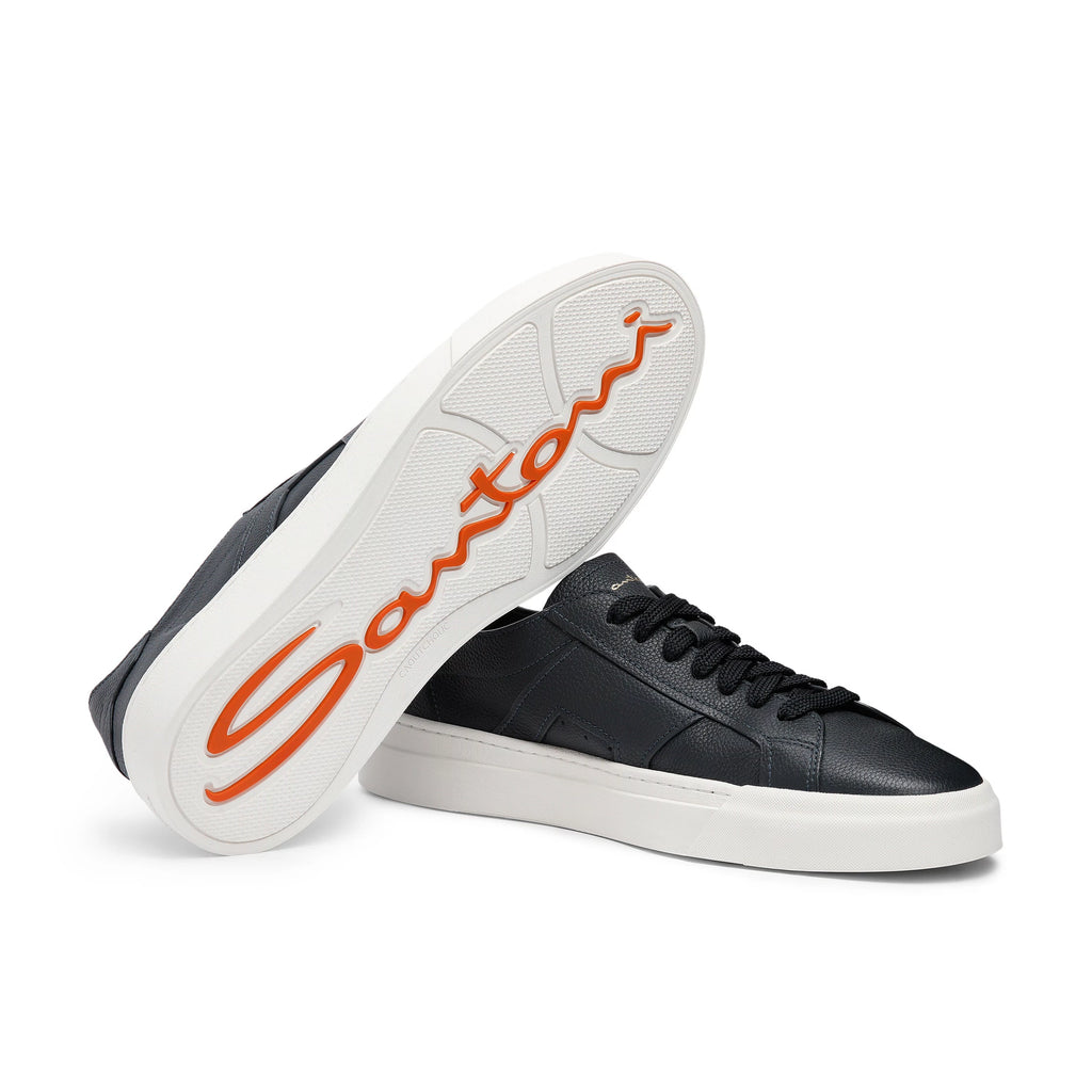 Espadrilles Santoni - Double Buckle - Cuir - Bleu