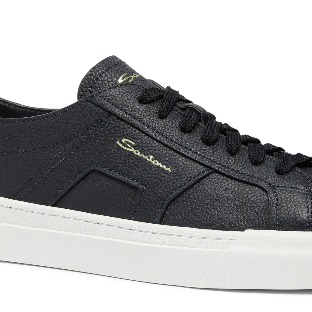 Espadrilles Santoni - Double Buckle - Cuir - Bleu