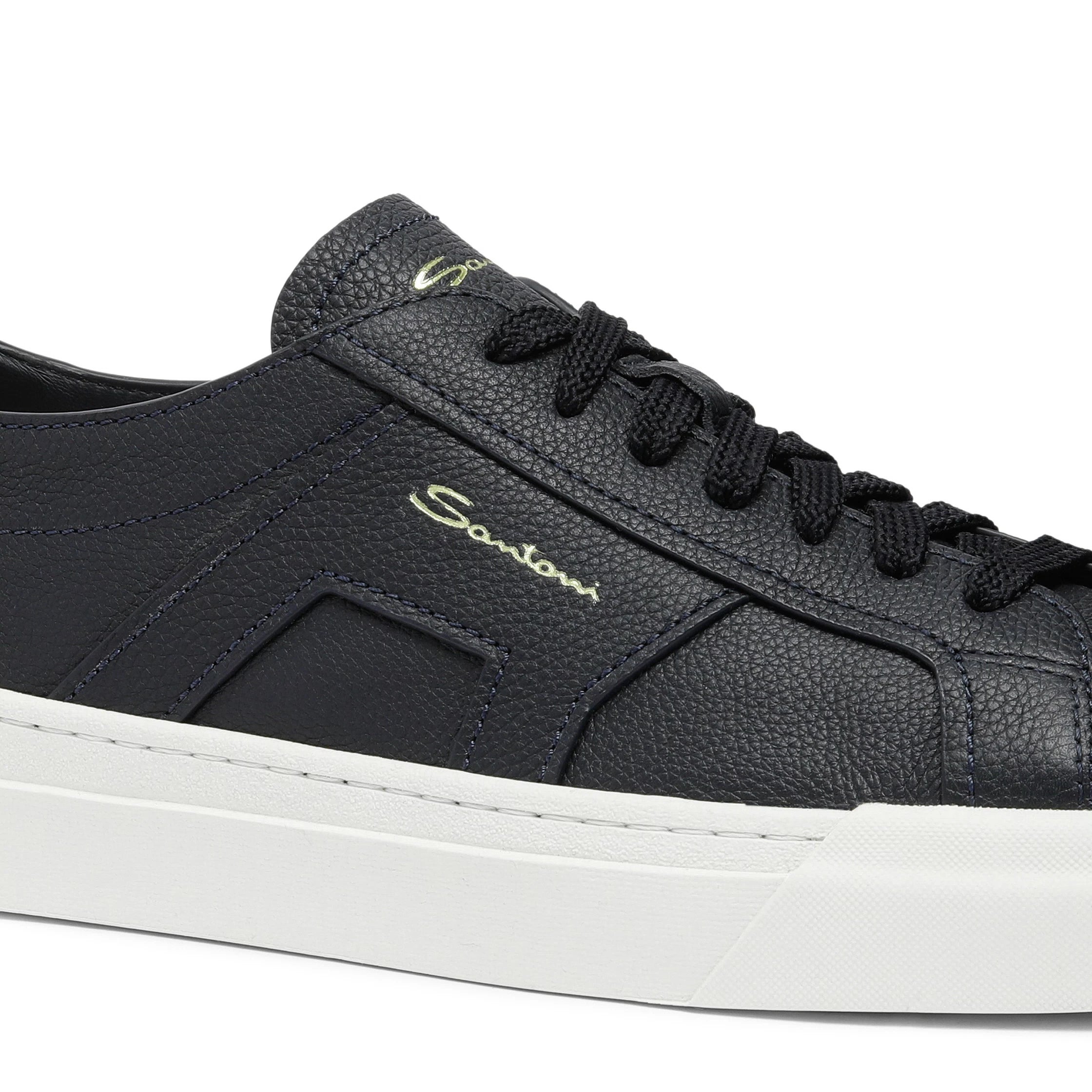 Espadrilles Santoni - Double Buckle - Cuir - Bleu