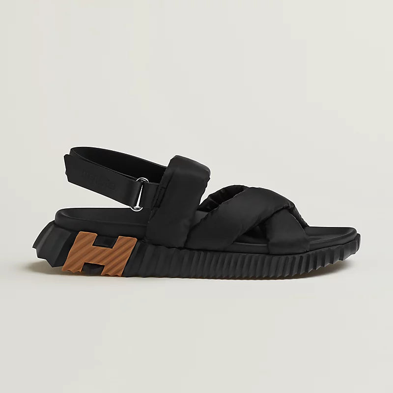 Sandales Hermes - Electric - Noir / H Miel