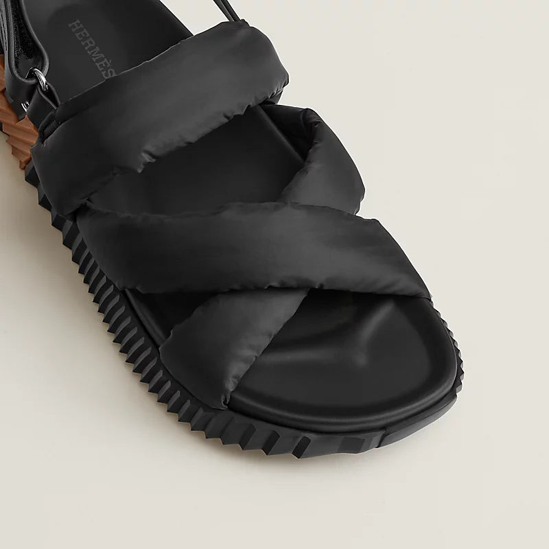 Sandales Hermes - Electric - Noir / H Miel