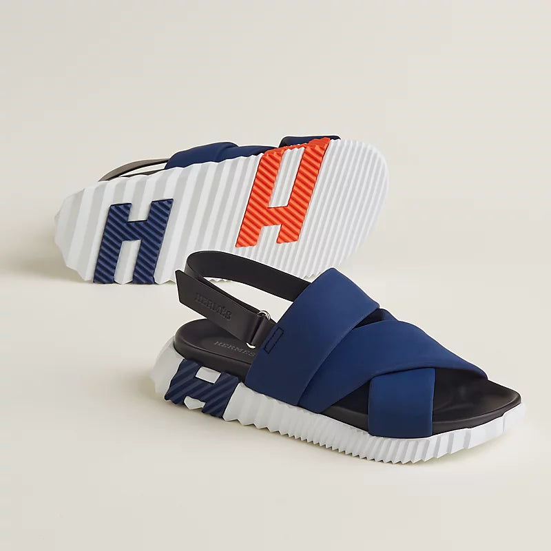 Sandales Hermes - Electric - Bleu Marine