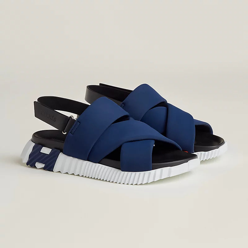 Sandales Hermes - Electric - Bleu Marine