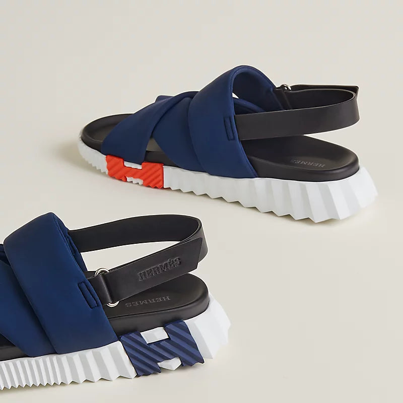 Sandales Hermes - Electric - Bleu Marine