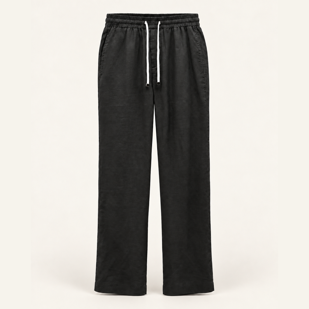 Pantalon Loro Piana - Lin - Noir