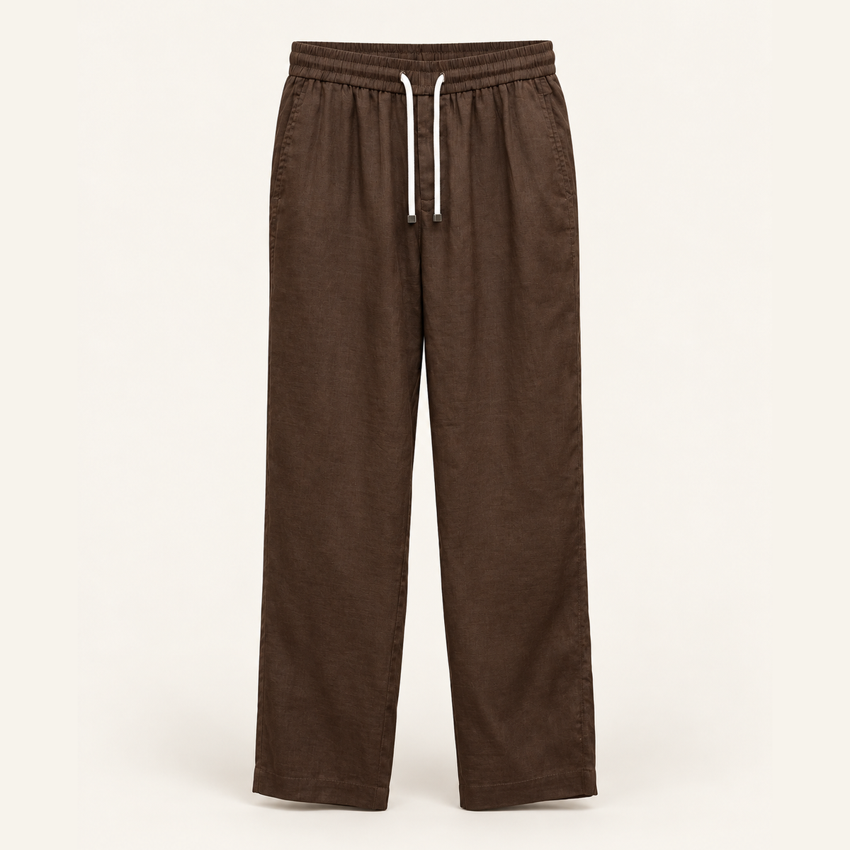 Pantalon Loro Piana - Lin - Bun Chocolat