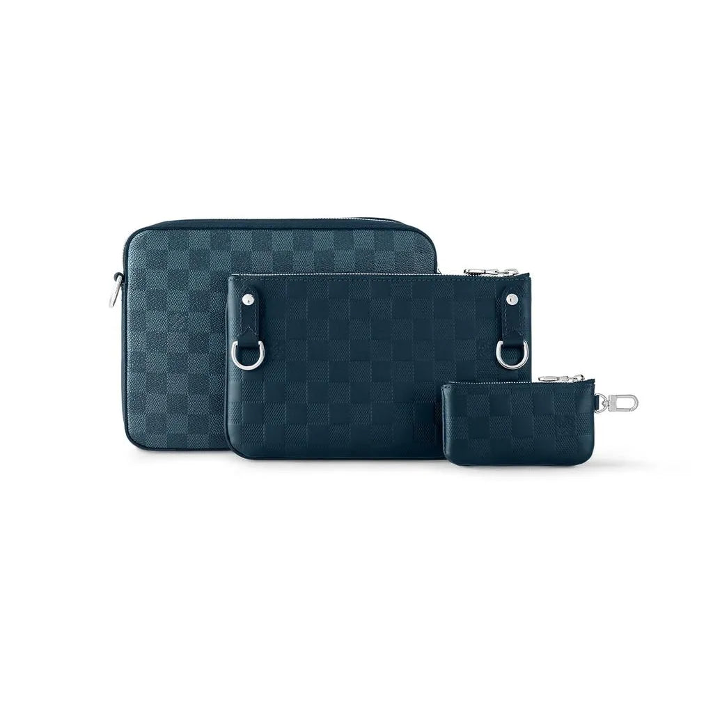 Sacoche Louis Vuitton - Trio Messenger - Bleu Marine