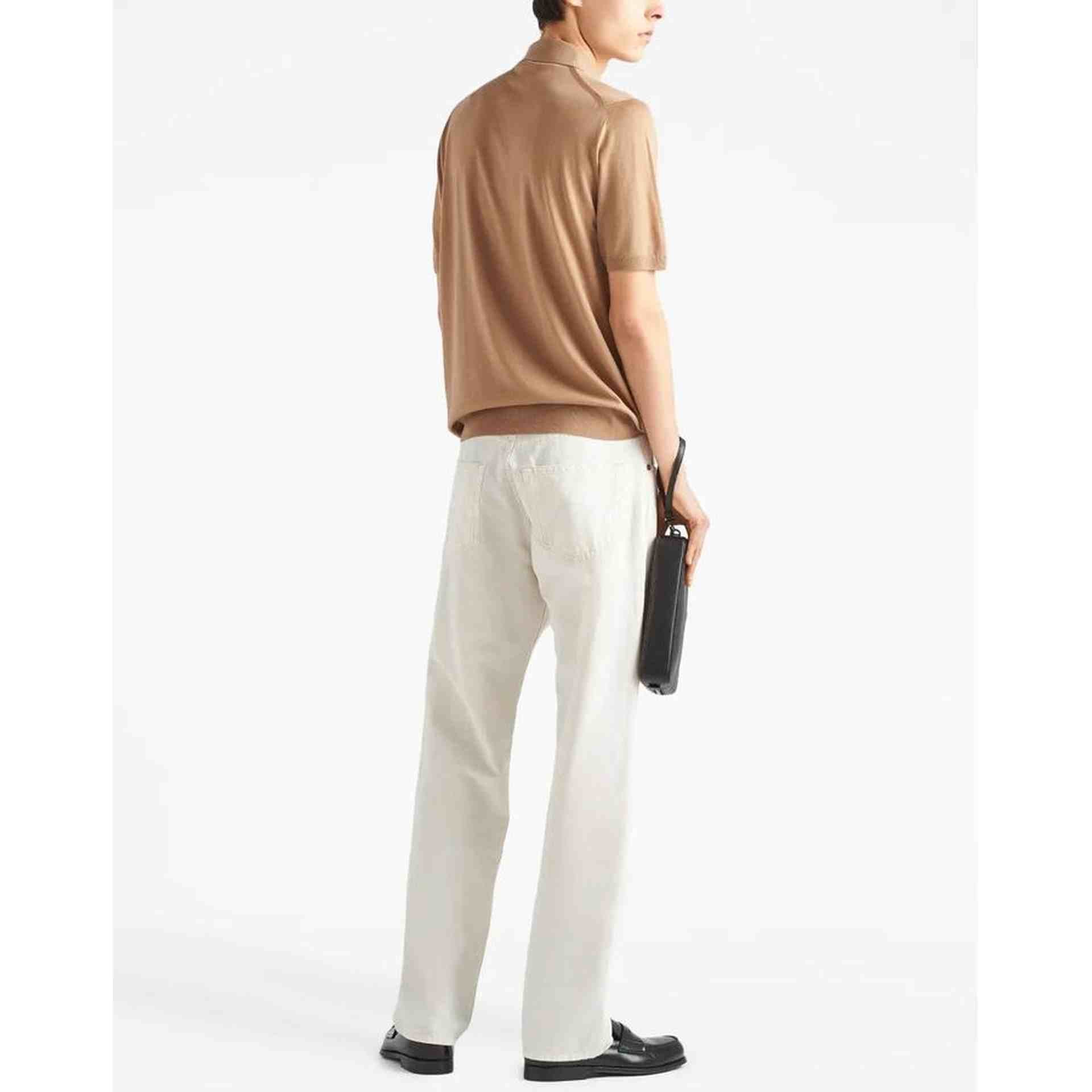 Polo Prada - Laine à col zippé - Marron