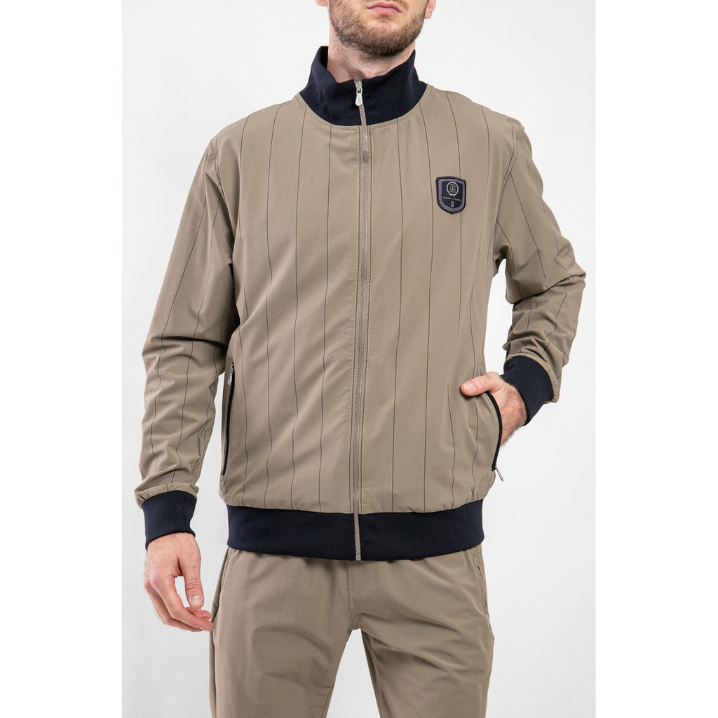 Bomber zippé coloris taupe – Brunello Cucinelli