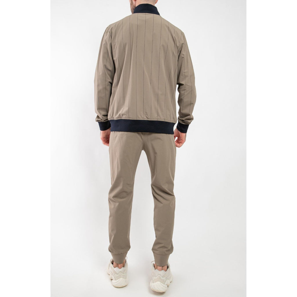 Bomber zippé coloris taupe – Brunello Cucinelli
