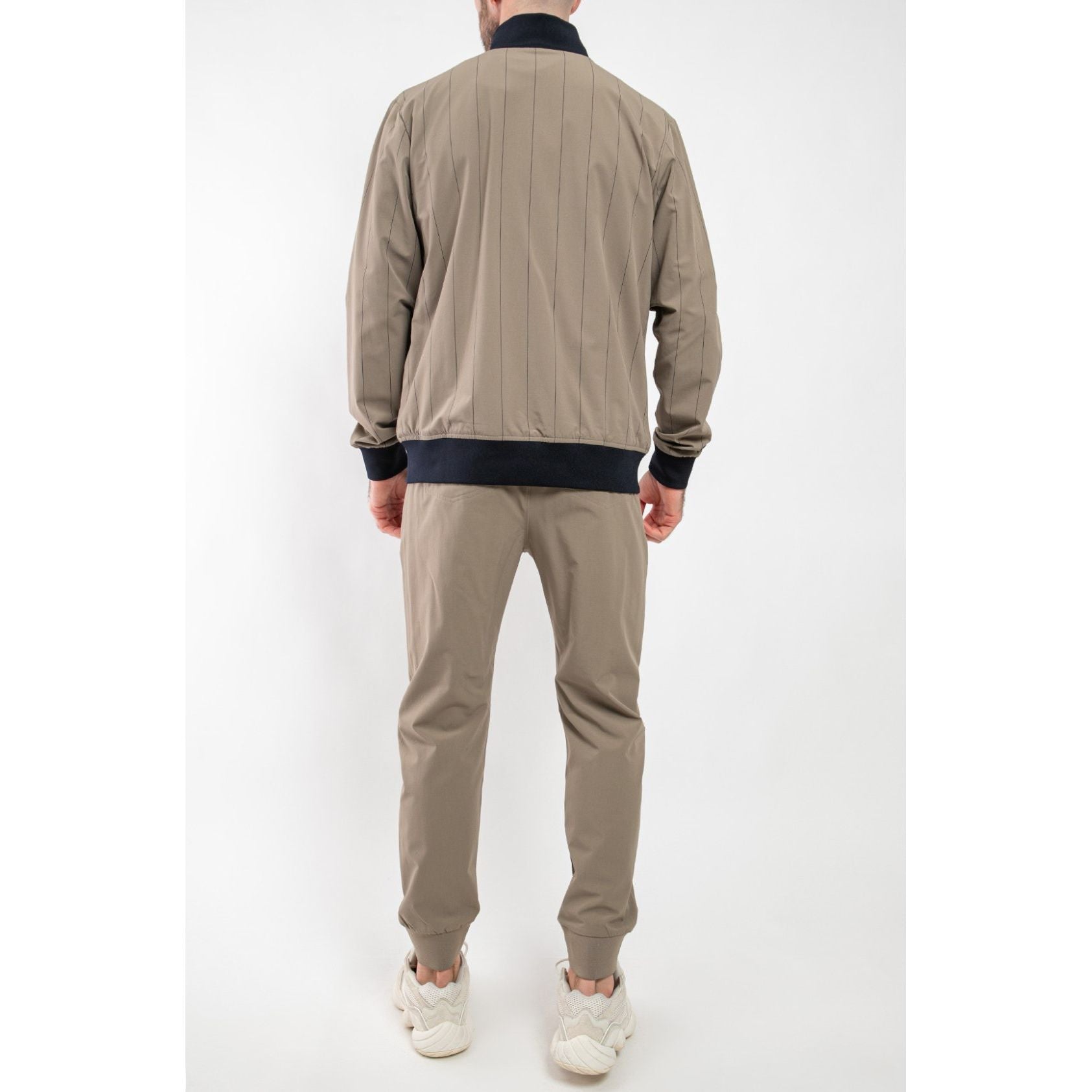Bomber zippé coloris taupe – Brunello Cucinelli