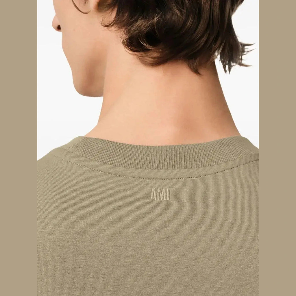T-Shirt Ami De Coeur - Coton - Vert Olive
