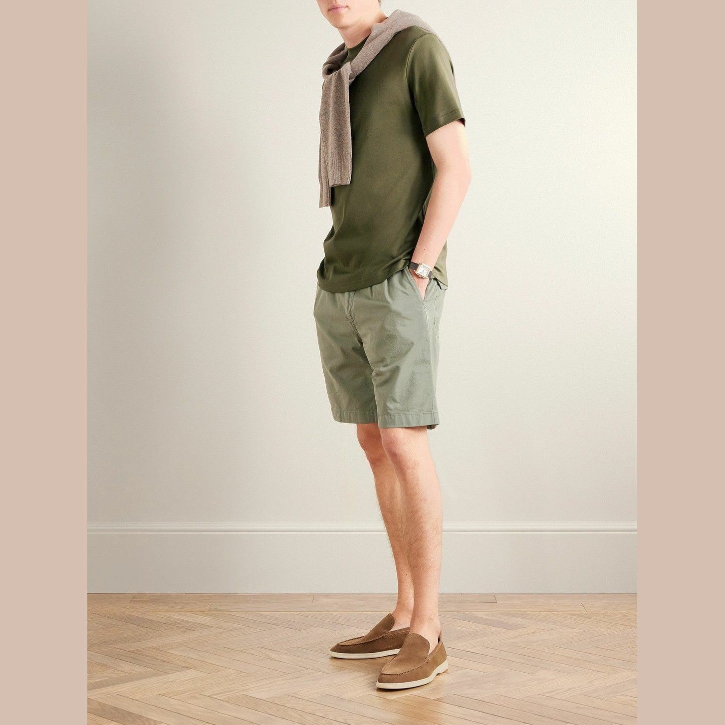 T-Shirt Loro Piana - Coton - Vert