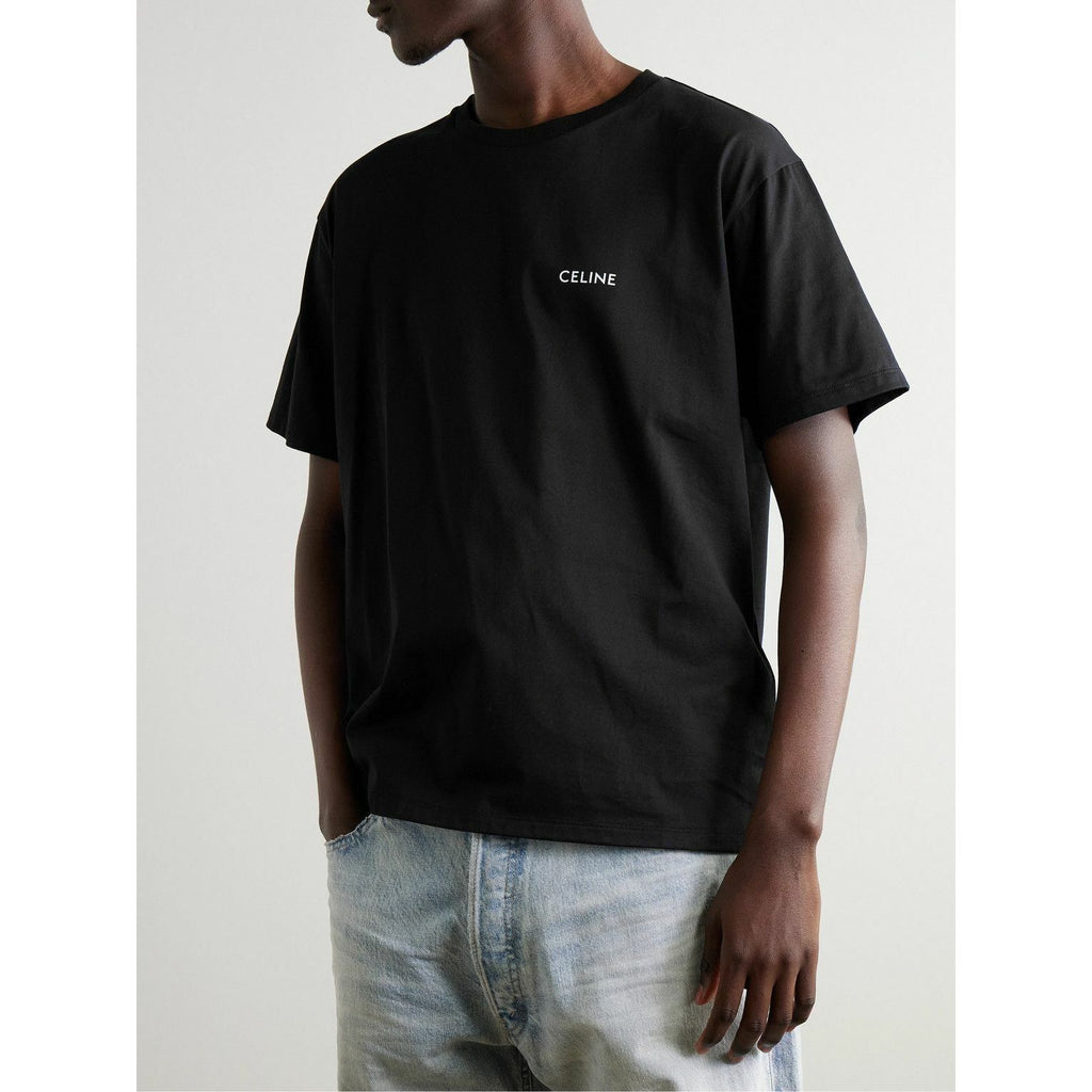 T-Shirt Celine - Coton - Noir