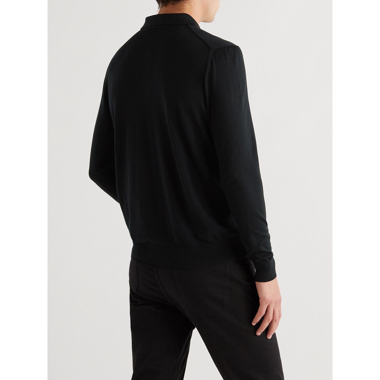 Polo Kiton - Cashmere & Silk-Blend Half-Zip - Noir