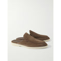 Mules Loro Piana - Walk Suede - Marron Foncé