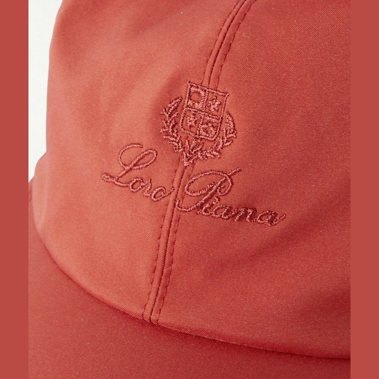 Casquette Loro Piana - Baseball - Bourgogne / Ivory