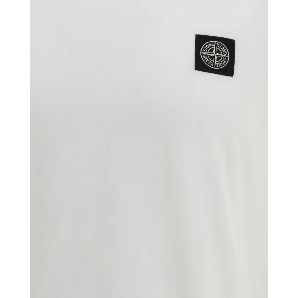 T-Shirt Stone Island - À patch logo - Blanc