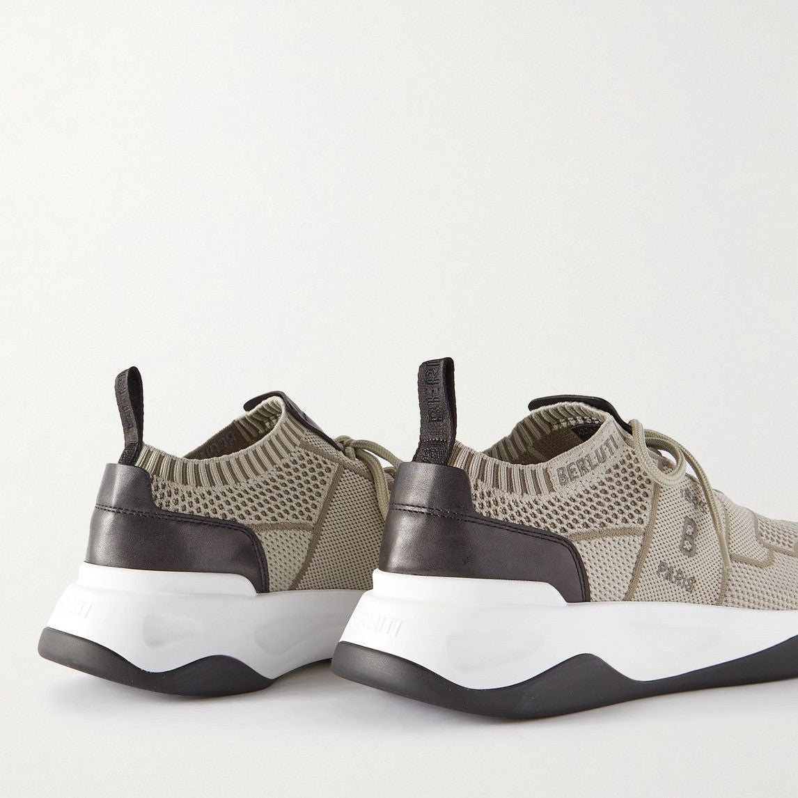 Espadrilles Berluti - Shadow - Maille et Cuir - Beige