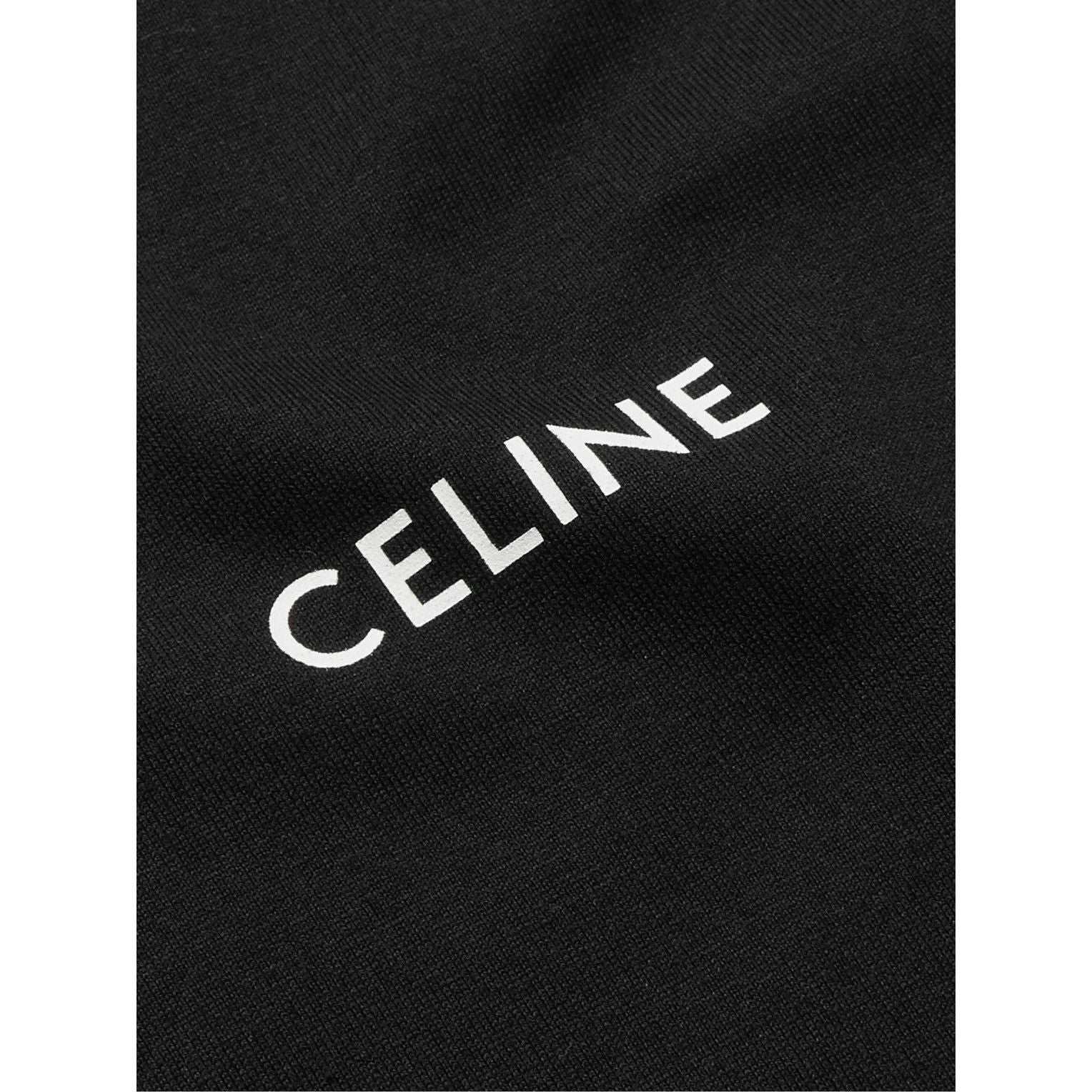 T-Shirt Celine - Coton - Noir
