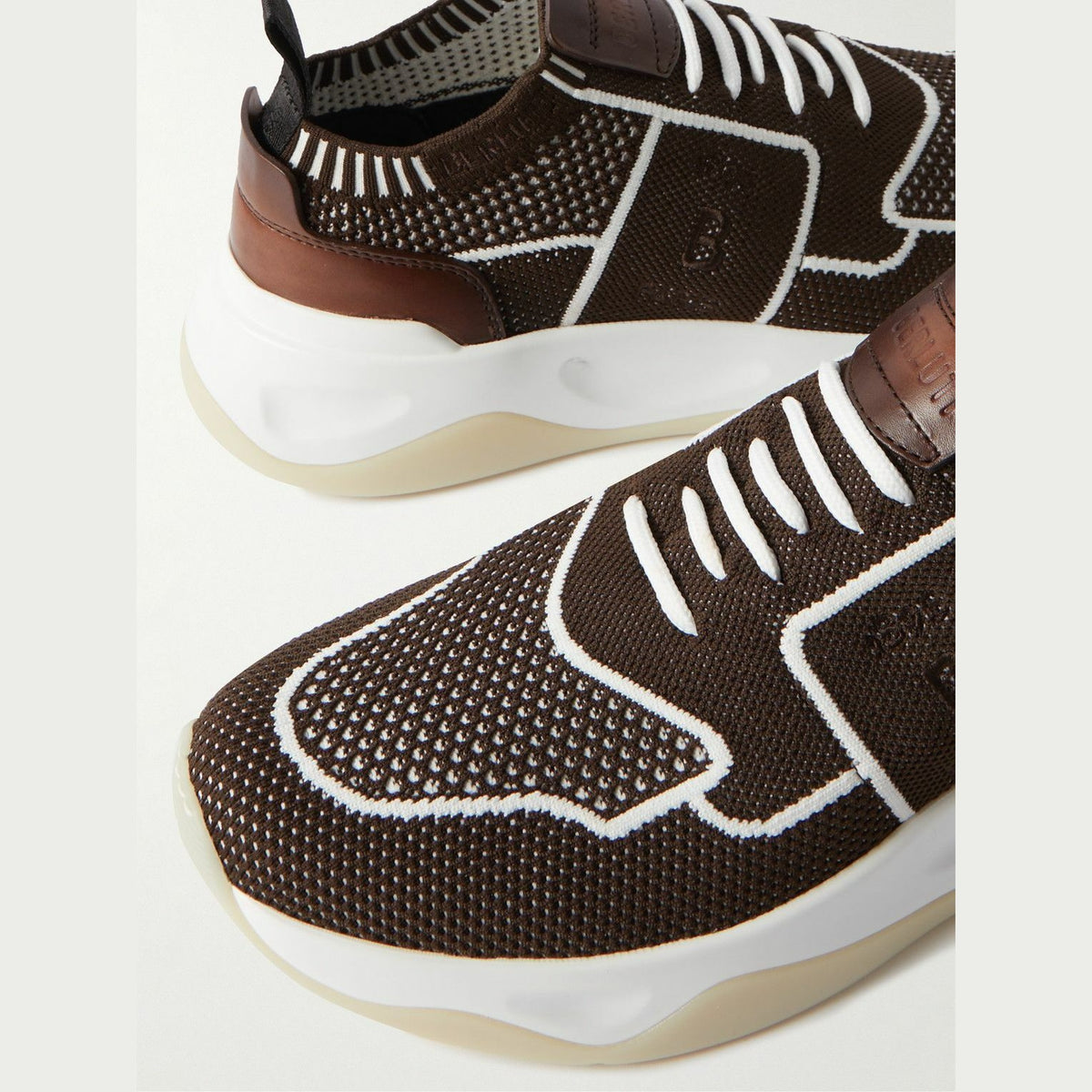 Espadrilles Berluti - Shadow - Maille et Cuir - Marron