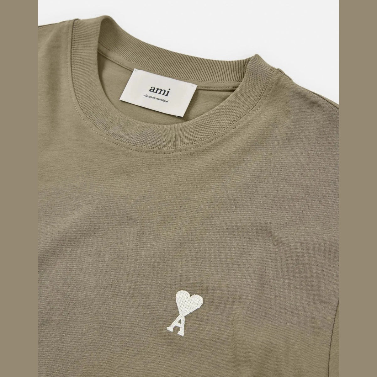 T-Shirt Ami De Coeur - Coton - Vert Olive