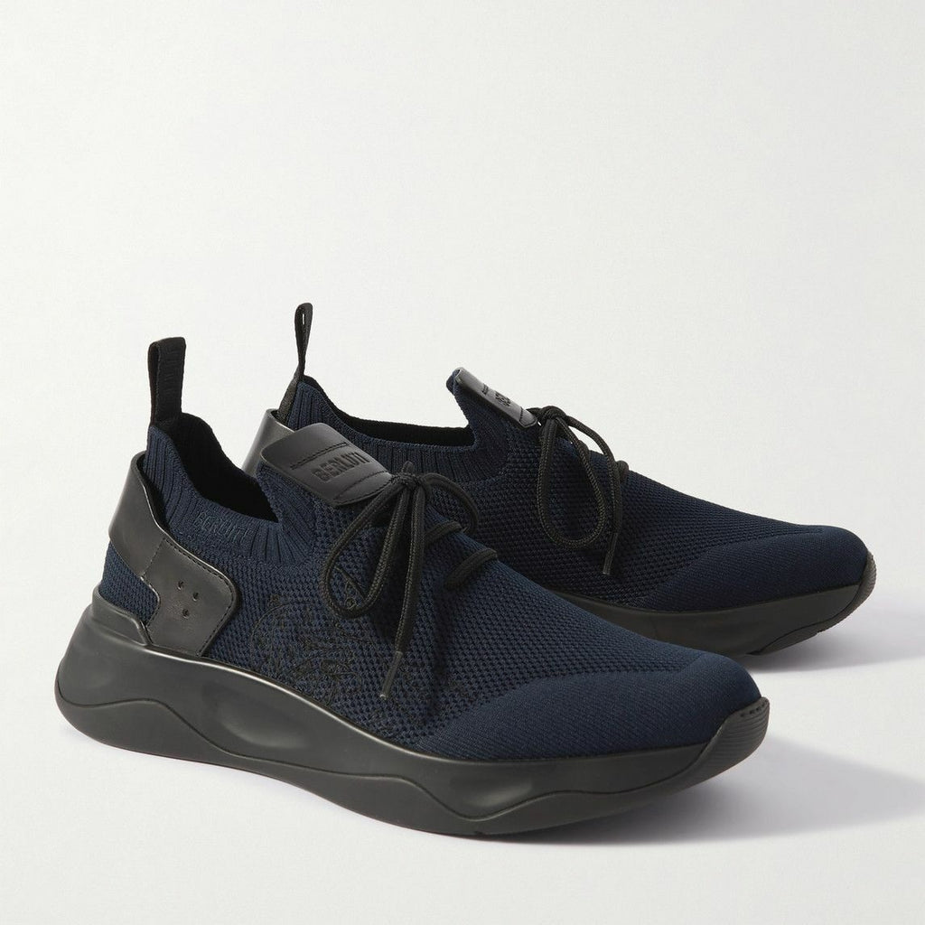 Espadrilles Berluti - Shadow - Lin et Cuir - Bleu nuit