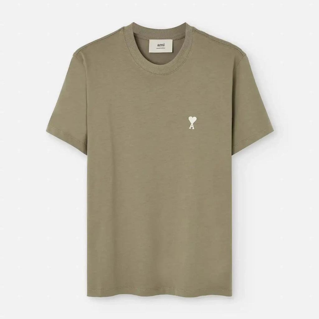 T-Shirt Ami De Coeur - Coton - Vert Olive