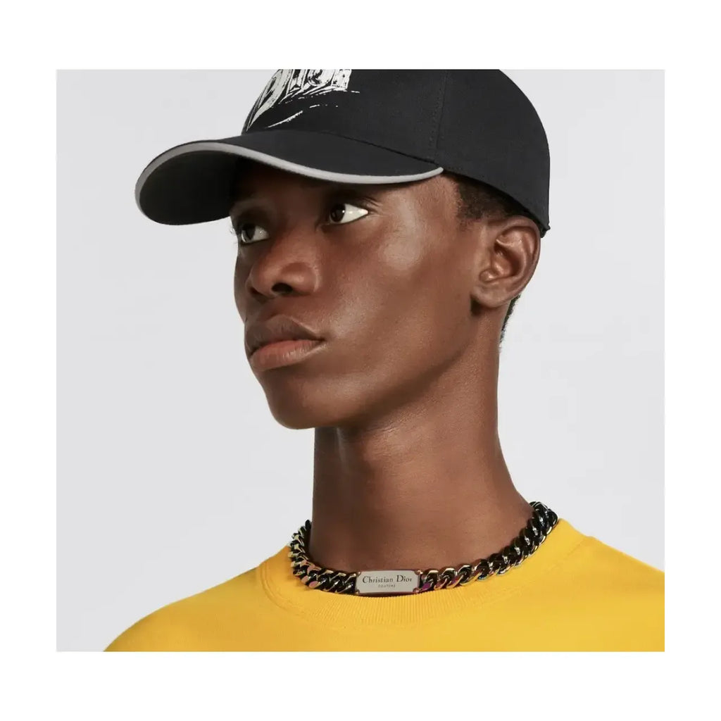 T-Shirt Christian Dior - CD Icon - Coupe Regular - Jaune