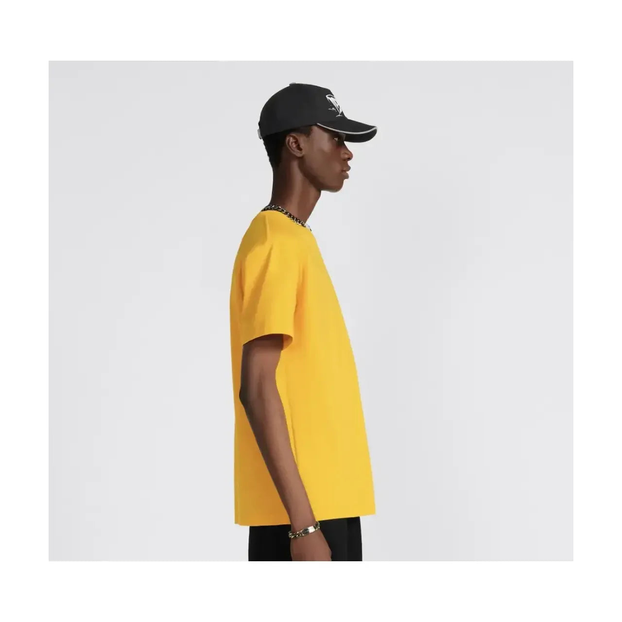 T-Shirt Christian Dior - CD Icon - Coupe Regular - Jaune