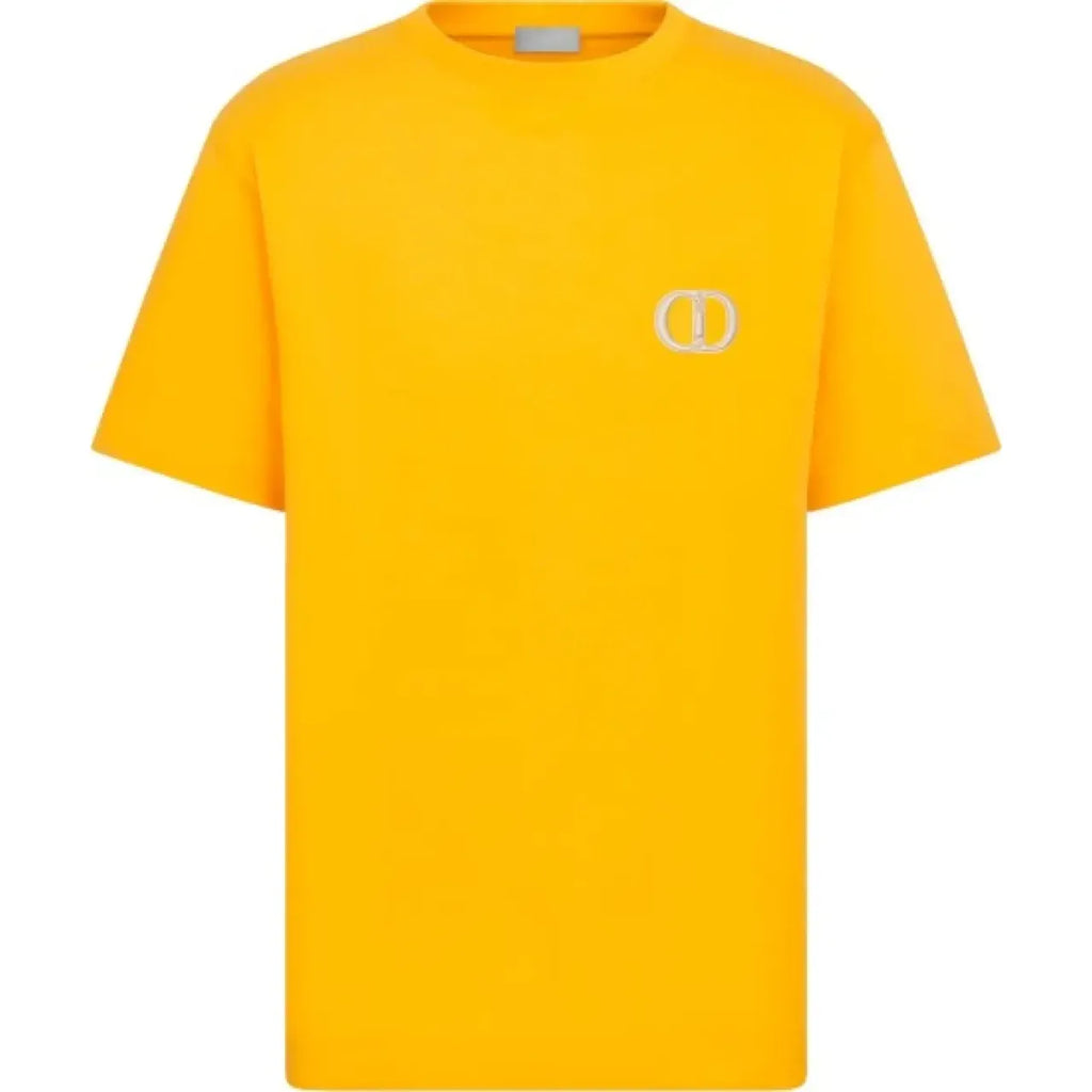 T-Shirt Christian Dior - CD Icon - Coupe Regular - Jaune