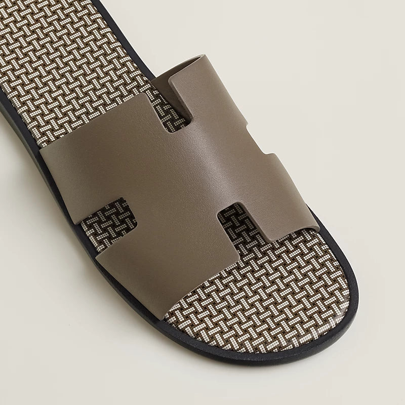 Sandales Hermes - Izmir - Étoupe