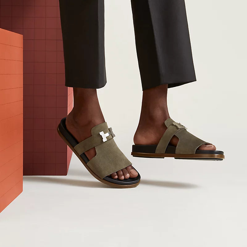 Sandales Hermes - Jaures - Étoupe